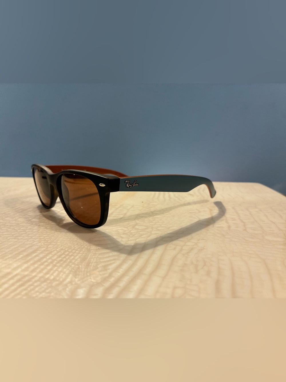 Ray-Ban Eyeglasses Frame with Brown Lenses made in Italy.